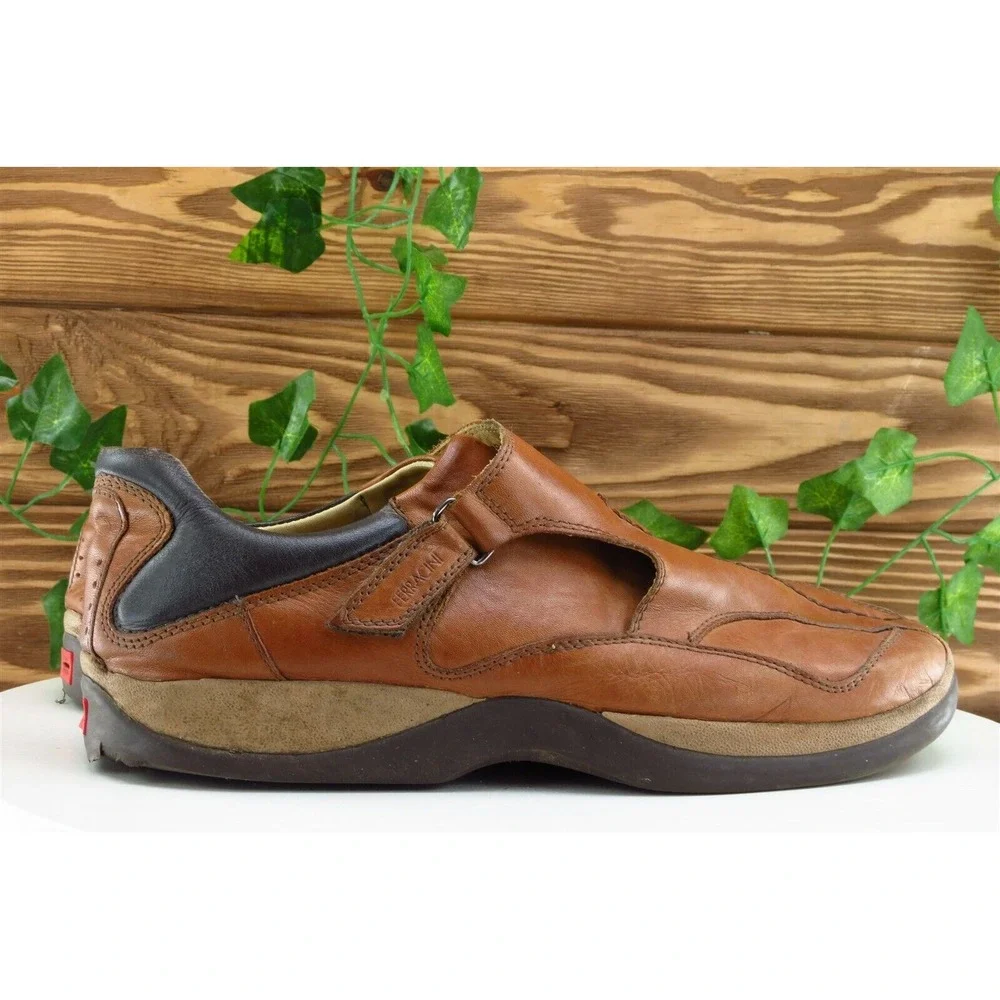 Ferracini 24 hs Shoes Sz 40‎ M Brown Loafer Leather Men